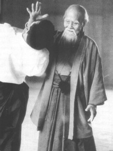O-Sensei performing an Aikido technique